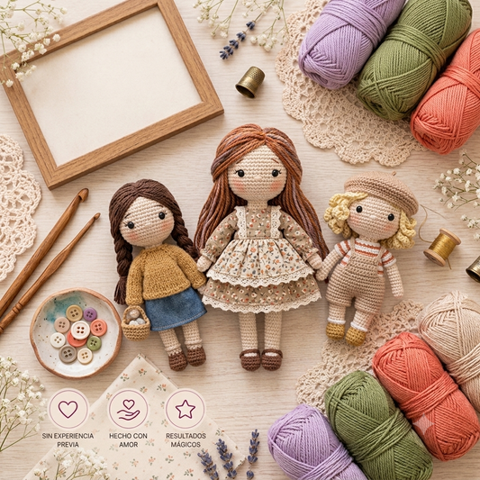 Muñecas de crochet paso a paso